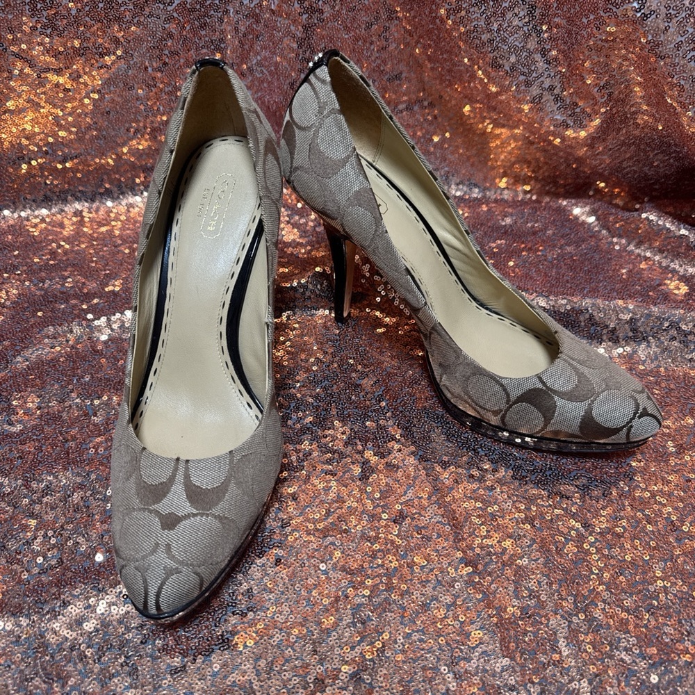 Coach Brown Heels